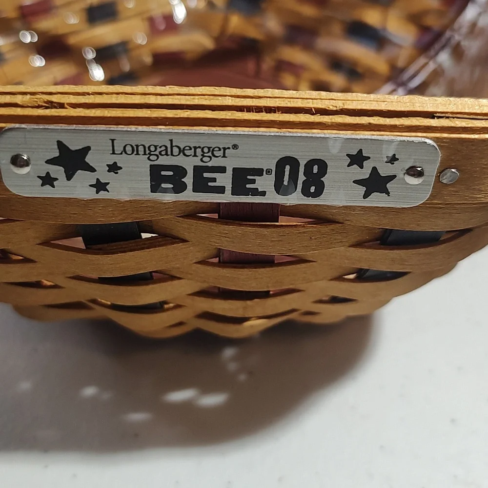 Longaberger Bee 2008 Basket & Protector